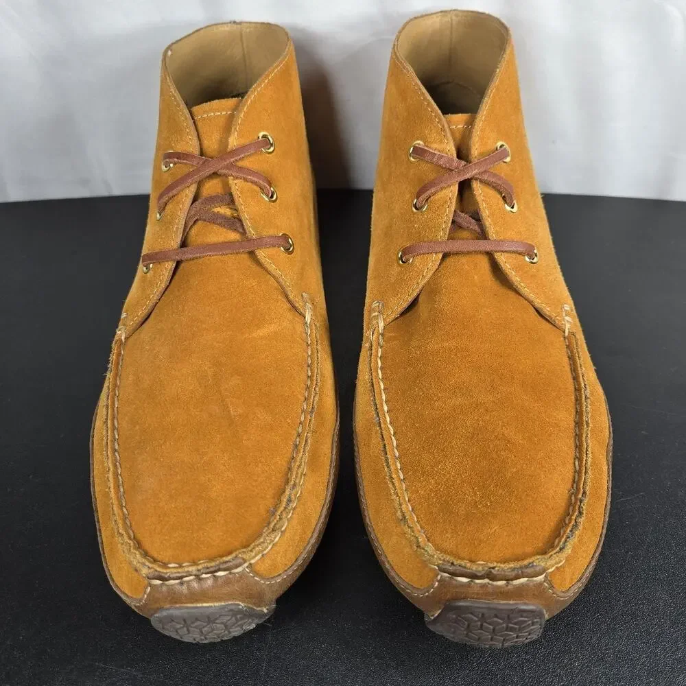 Cole Haan Shoes Mens Size 11 Tan Suede Chukka Moc‎ Toe Driving Lace Up C13104